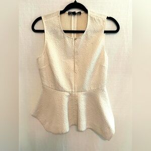 ELIZABETH AND JAMES peplum style sleeveless blouse size SMALL